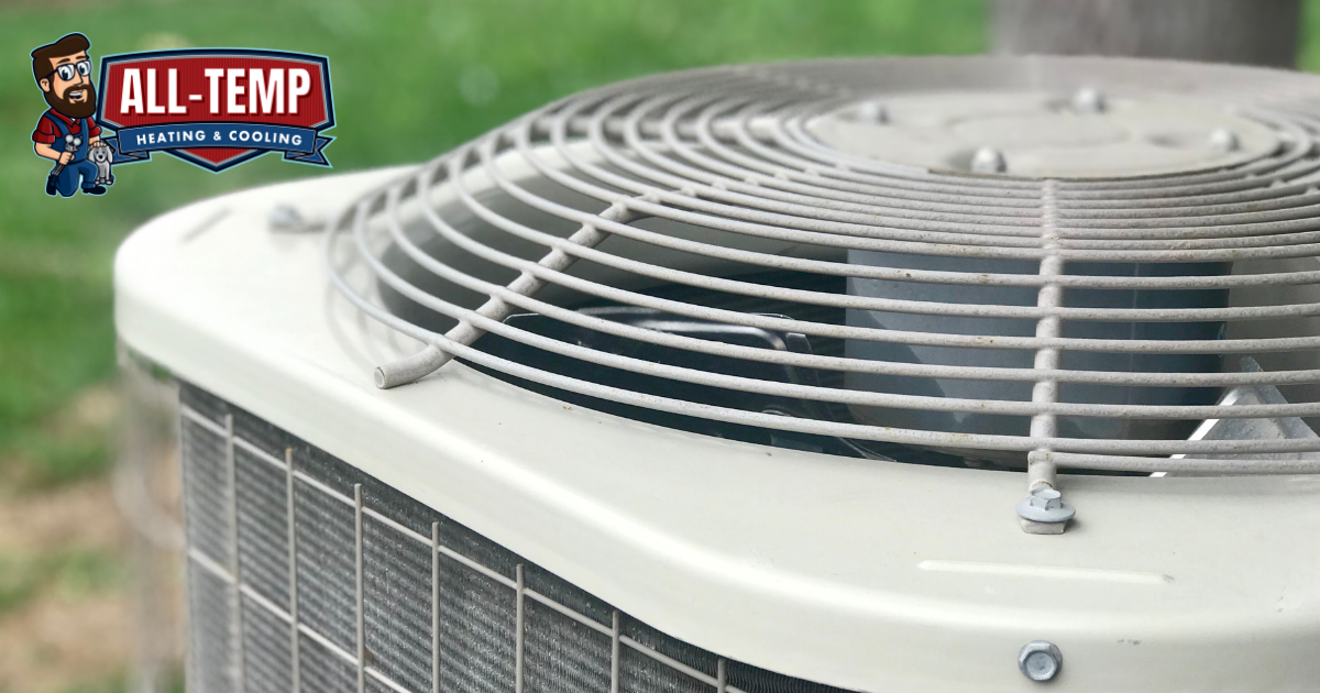 Outdoor AC unit fan grille