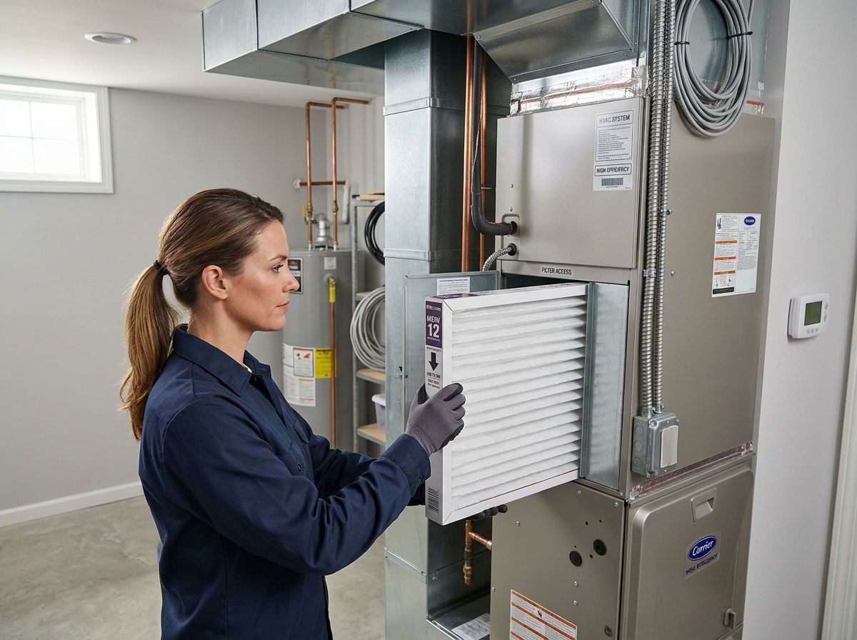 MERV 12 air filter being installed in residential HVAC system - is merv 12 too high for home
