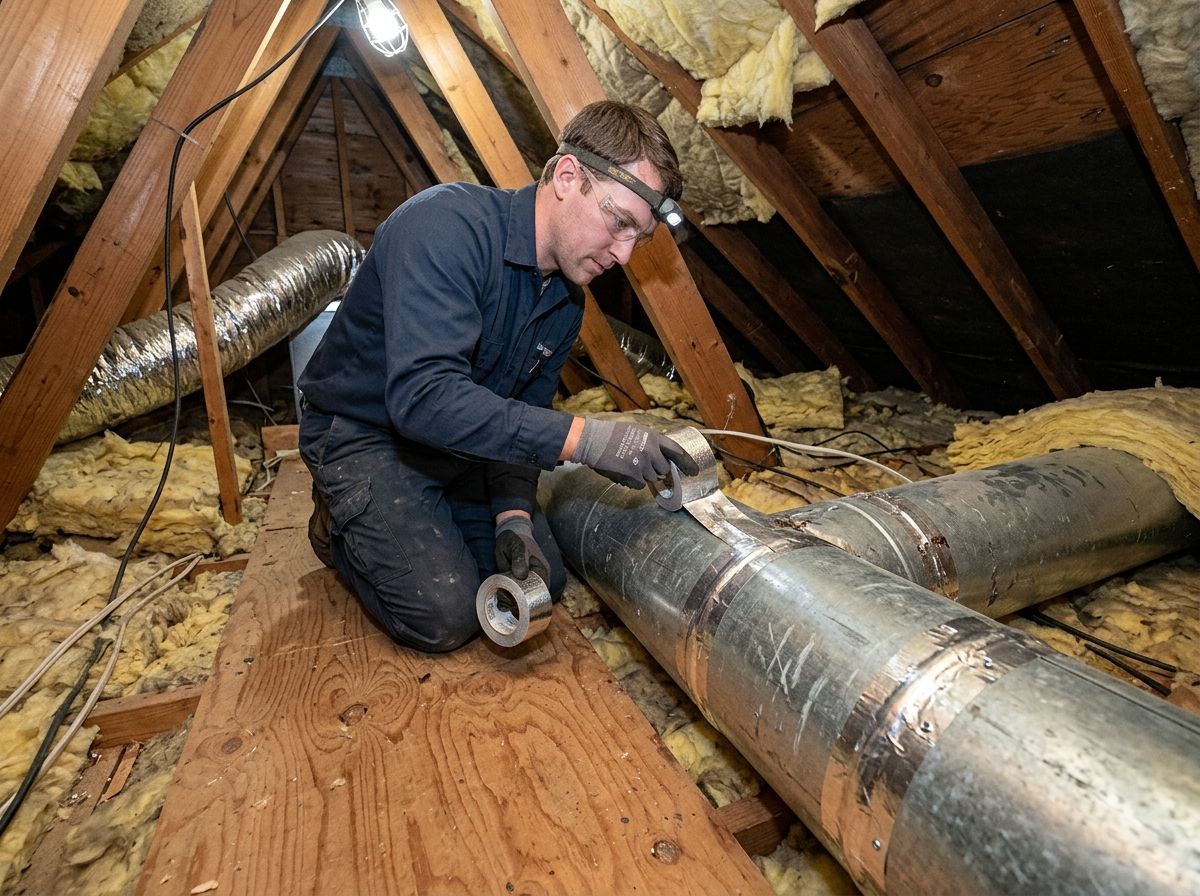 air duct leak repair