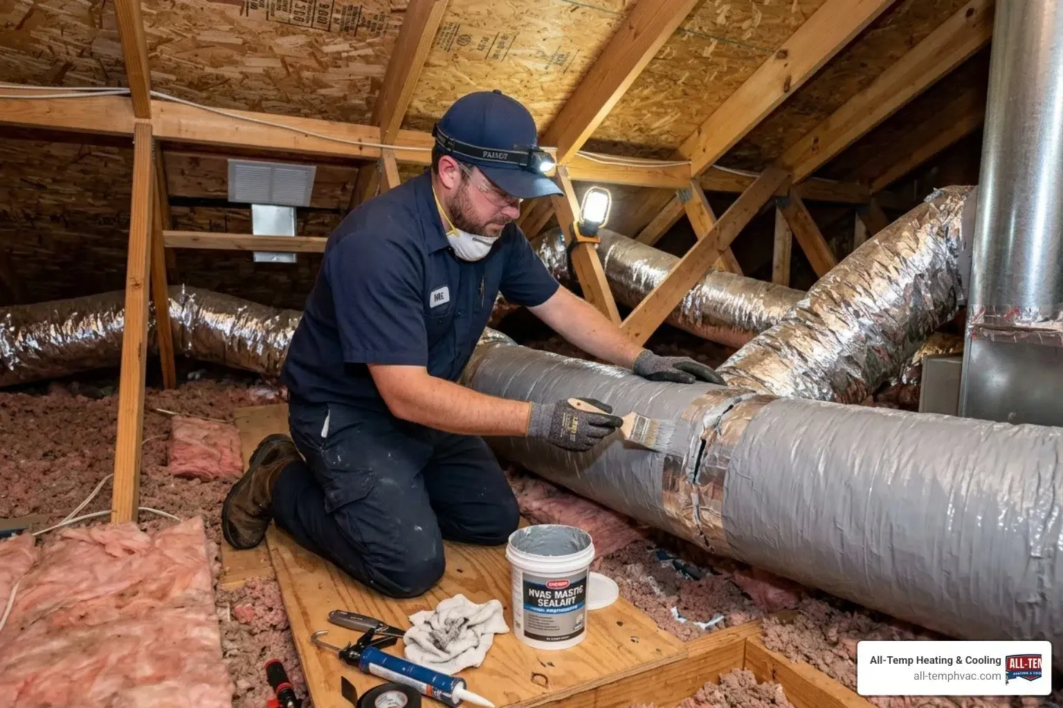 sealing air duct