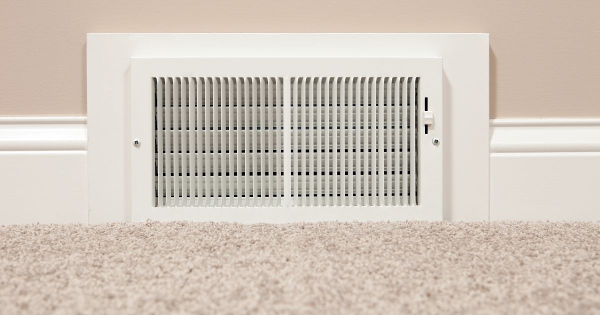 Air vents and duct airflow system