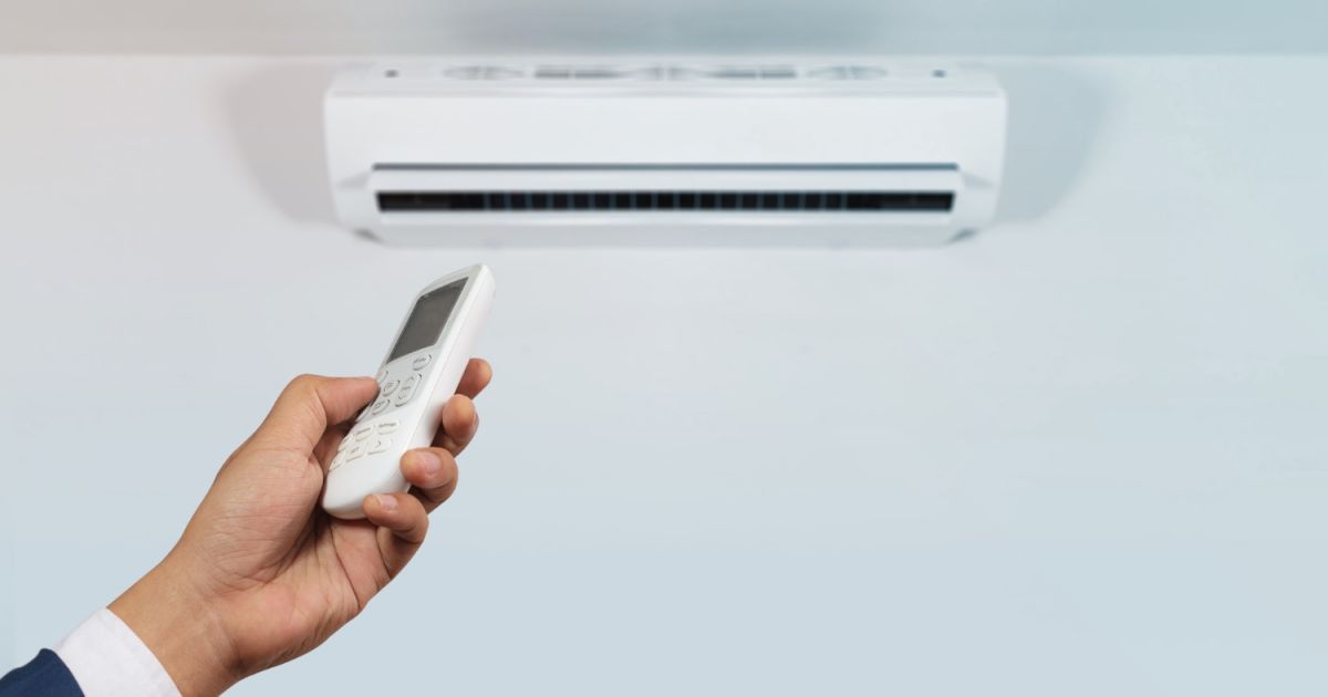 Harrisonburg VA ductless mini split indoor unit mounted on living room wall