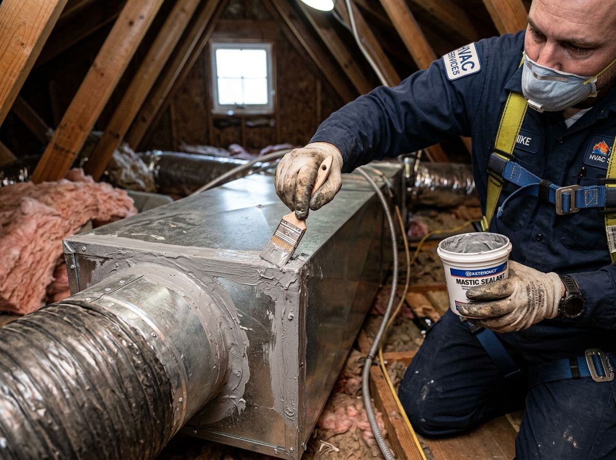 mastic air duct sealing